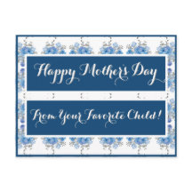 Padrão Floral Rosa azul