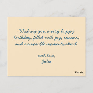 Cartão Postal Padrão Fofo Inspirado em Fogos de Artifício - Cart