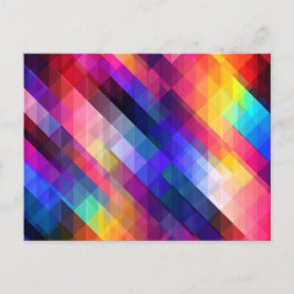 Cartão Postal Padrão Geométrico Colorido Moderno