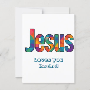 Cartão Postal Padrão geométrico de Jesus