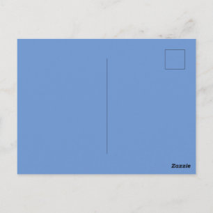 Cartão Postal Padrão Personalizado de Azul de Cornflor - Perfeit
