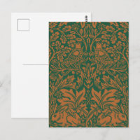 Padrão Preto Âmbar Coelho Irmão William Morris