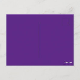Cartão Postal Padrão Real de Perfeito de Imagem Roxo Personaliza