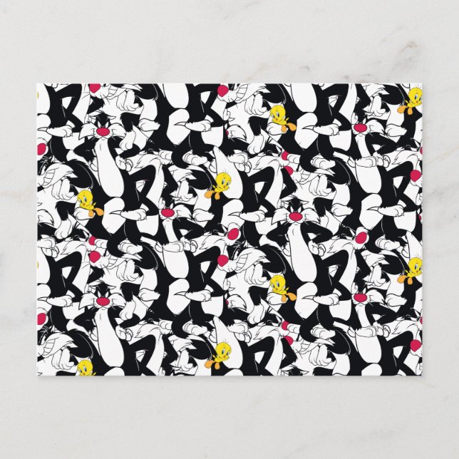 Cartão Postal Padrão SYLVESTER™ e TWEETY™ (Frente)