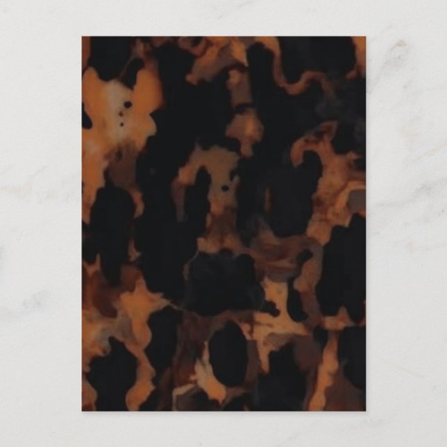 Cartão Postal Padrão TortoisésInferno Invisível, Chic TortoiseSh (Frente)