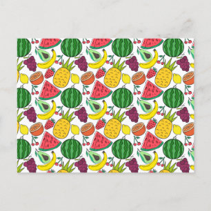 Cartão Postal padrão uniforme de fruta padrão da superfície