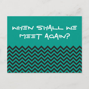 Cartão Postal Padrão ZIGZAG - preto + fundo e texto
