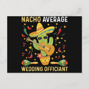 Cartão Postal Padre de Casamento Médio Nacho Festa Mexicana