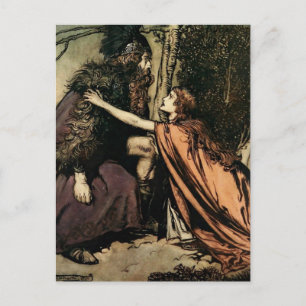 Cartão Postal "Padre, Padre, o que te alonga" de Arthur Rackham