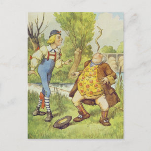 Cartão Postal Padre William Balancing an Eel em seu Nariz