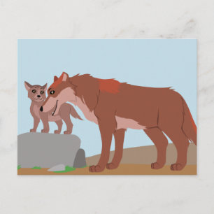 Cartão Postal Padre Wolf e Pup