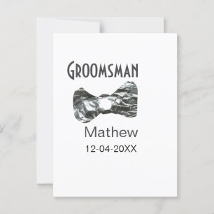 Cartão Postal Padrinho de casamento adicionar nome data ano ano