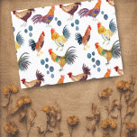 Cartão Postal Padrões de Aquarelas Coloridas de Galinhas e Ovos<br><div class="desc">Aproveite este padrão de galinhas e ovos brancos neste cartão colorido. Você sempre pode adicionar seu próprio texto. Avise-me se você quiser que algo seja feito sob medida. Se você o comprar,  obrigado! Certifique-se de compartilhar uma foto no Instagram dele em ação e marque-me @shoshannahscribbles :)</div>