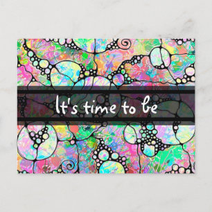 Cartão Postal Padrões De Mão E Digitalmente Pintados Artigo 31º