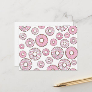 Cartão Postal Padrões De Rosquinhas, Rosquinhas Rosa, Prensas