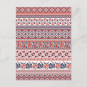 Cartão Postal Padrões design