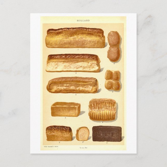 Cartão Postal Pães Antigos da Holanda (Frente)