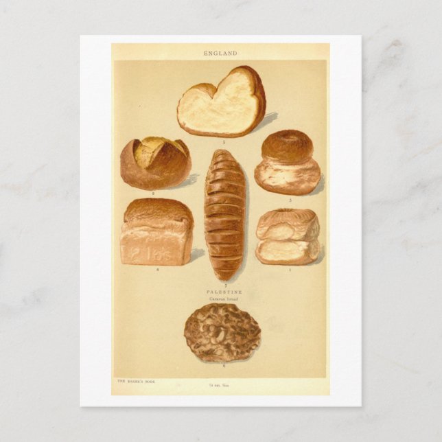 Cartão Postal Pães Antigos da Inglaterra (Frente)