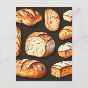 Cartão Postal Pães Artesanais Sortidos