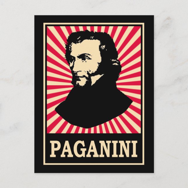Cartão Postal Paganini (Frente)