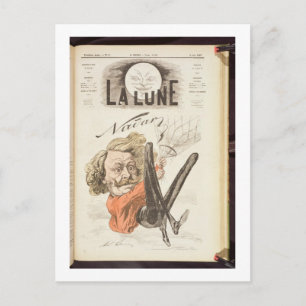 Cartão Postal Página de título do Nadar (1820-1910) de 'La Lune'