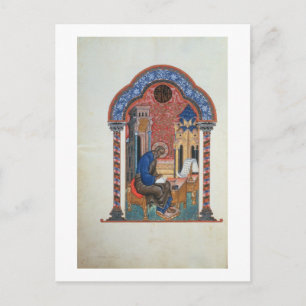 Cartão Postal Página de título dos quatro Evangelhos de Isaac Bi