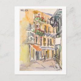 Cartão Postal Páginas do Skethchbook Málaga m33