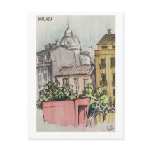 Páginas do Skethchbook Málaga. Marcadores