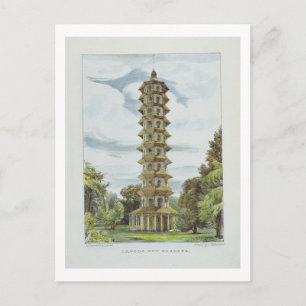 Cartão Postal Pagoda, Kew Gardens, prato 9 de 'Kew Gardens: A
