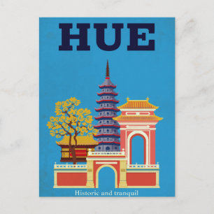 Cartão Postal Pagode Histórica de Hue, Vietnã