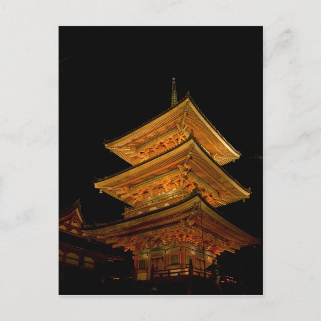 Cartão Postal Pagode Japão Quioto (Frente)