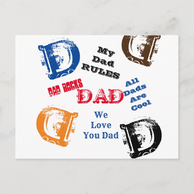 Cartão Postal Pai (Frente)