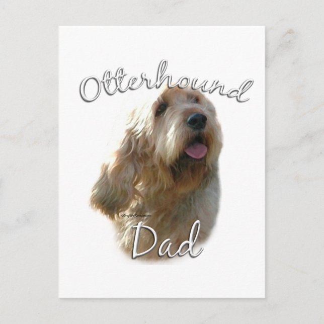 Cartão Postal Pai 2 de Otterhound (Frente)