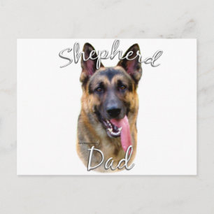 Cartão Postal Pai 2 do german shepherd