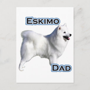 Cartão Postal Pai 4 de Cão Eskimo Americano