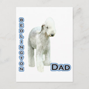 Cartão Postal Pai 4 de Terrier Bedlington