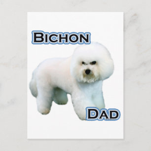 Cartão Postal Pai Bichon Frise 4