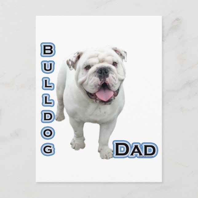 Cartão Postal Pai Buldogue 4 (Frente)