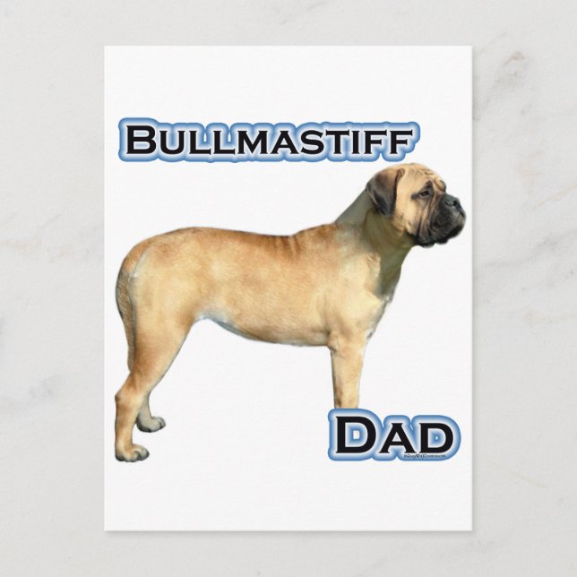 Cartão Postal Pai Bullmastiff 4 (Frente)