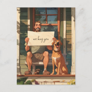 Cartão Postal Pai Cachorro e Seu Cachorro