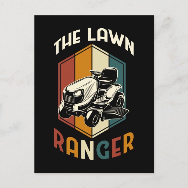 Cartão Postal Pai Cortador de Grama Engraçado (Frente)