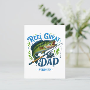 Cartão Postal Pai de rolo - Arco de pesca e Peixes