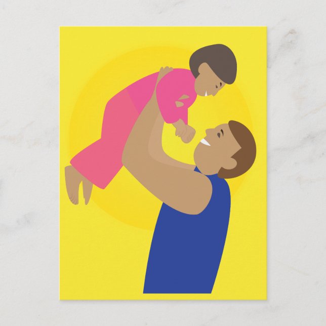 Cartão Postal Pai e Filho (Frente)