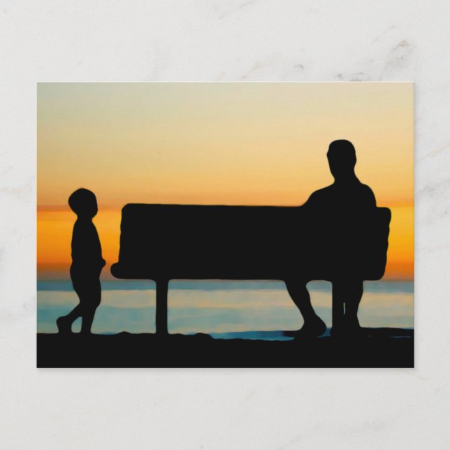 Cartão Postal Pai e Filho (Frente)