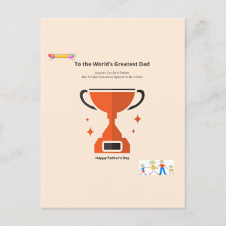 Cartão Postal Pai excelente