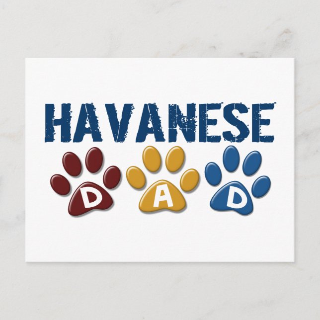 Cartão Postal PAI HAVANESE - Impressão 1 (Frente)