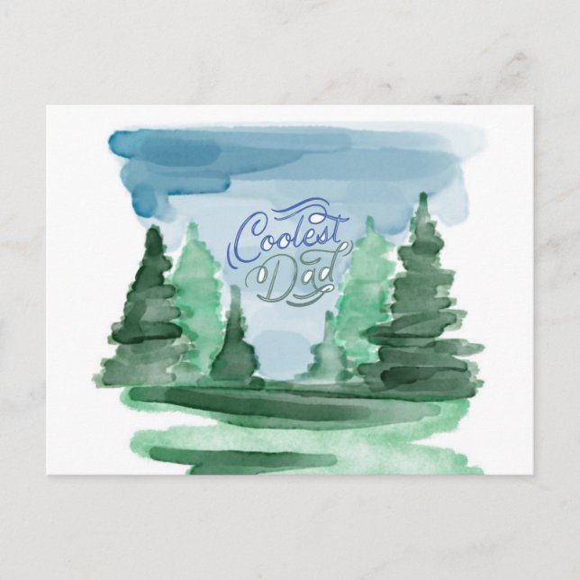 Cartão Postal Pai mais fresco para o amante do pai exterior (Frente)