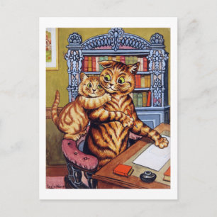 Cartão Postal Pai (Pai) gato, Louis Wain