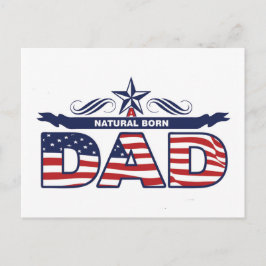 Cartão Postal Pai, Pai, Um Pai Natural De Nascer