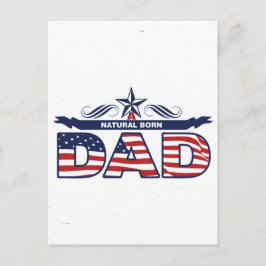 Cartão Postal Pai, Pai, Um Pai Natural De Nascer